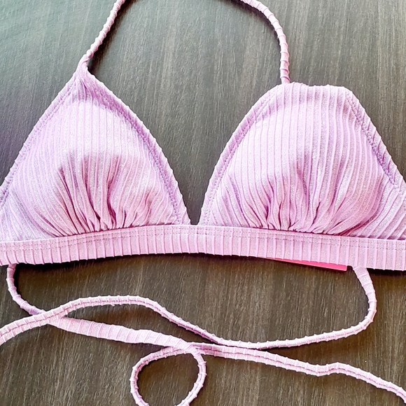 New Wonens Cute Lavender Purple Two Piece Bakini Set - Picture 2 of 6